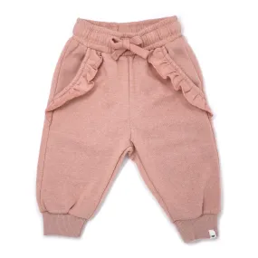 oh baby! Ruffle Pocket Jogger - Misty Rose