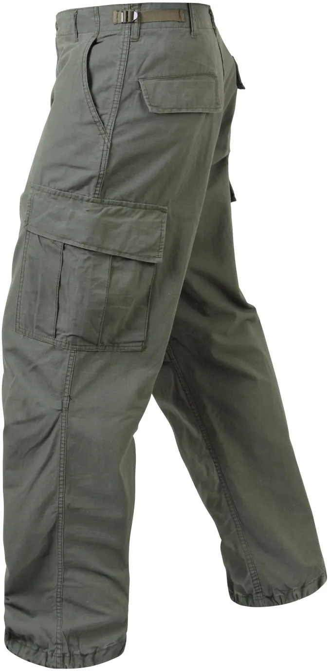 Olive Drab - Military Vintage Vietnam Fatigue Pants