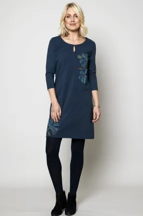 Organic Cotton Tunic Dress with Embroidery