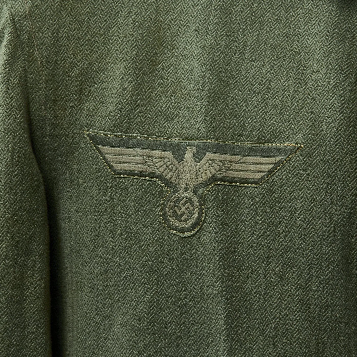 Original German WWII Army Sergeant HBT Drilljacke - 1941