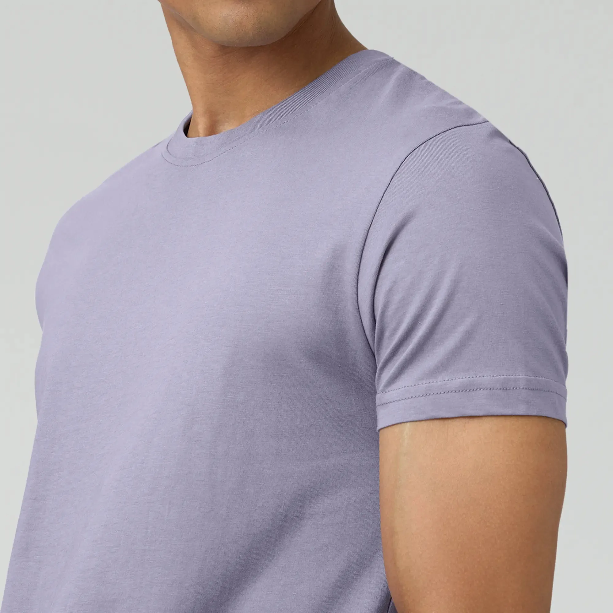 Pace Combed Cotton T-shirts Misty Lilac