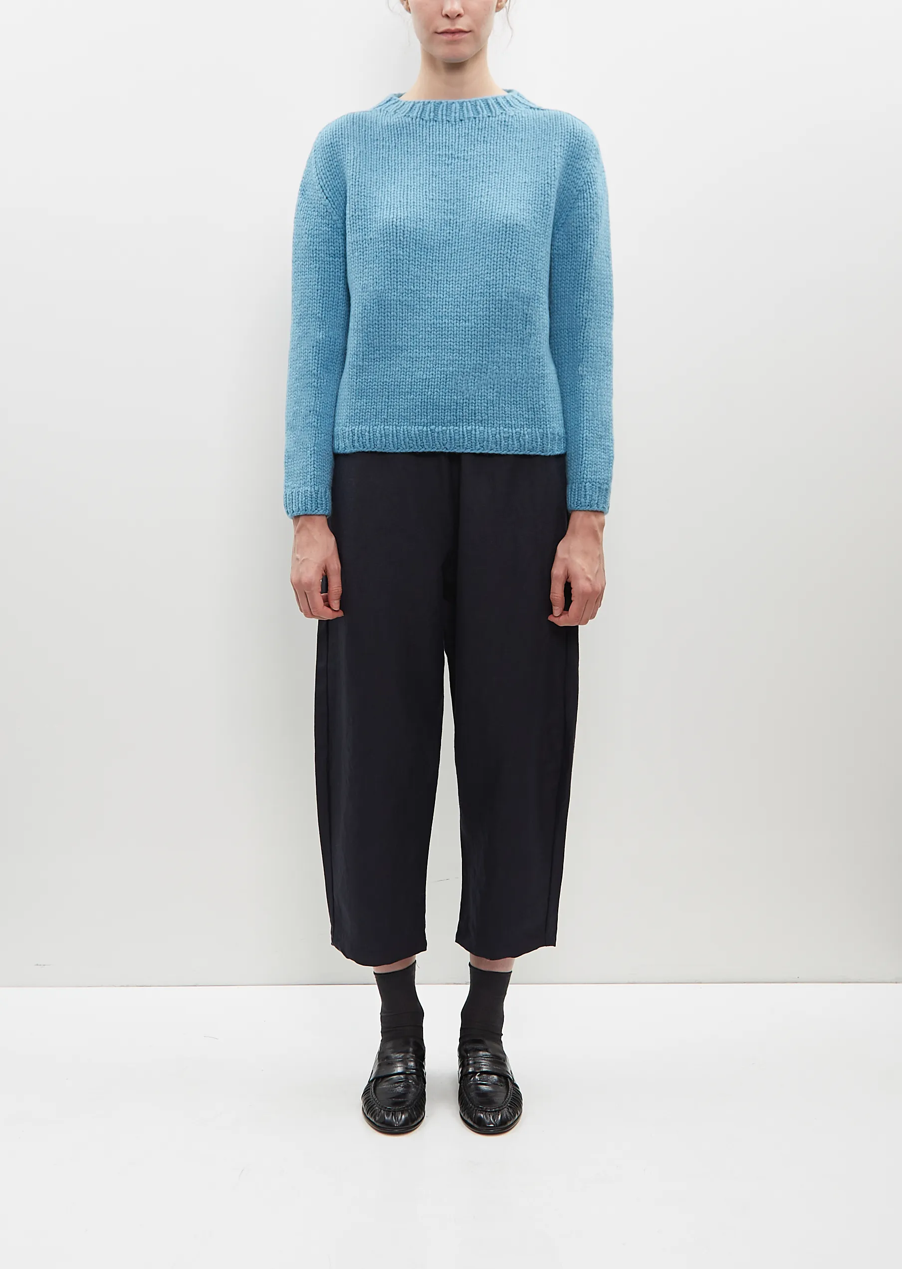 Parker Cashmere Sweater — Misty Sky