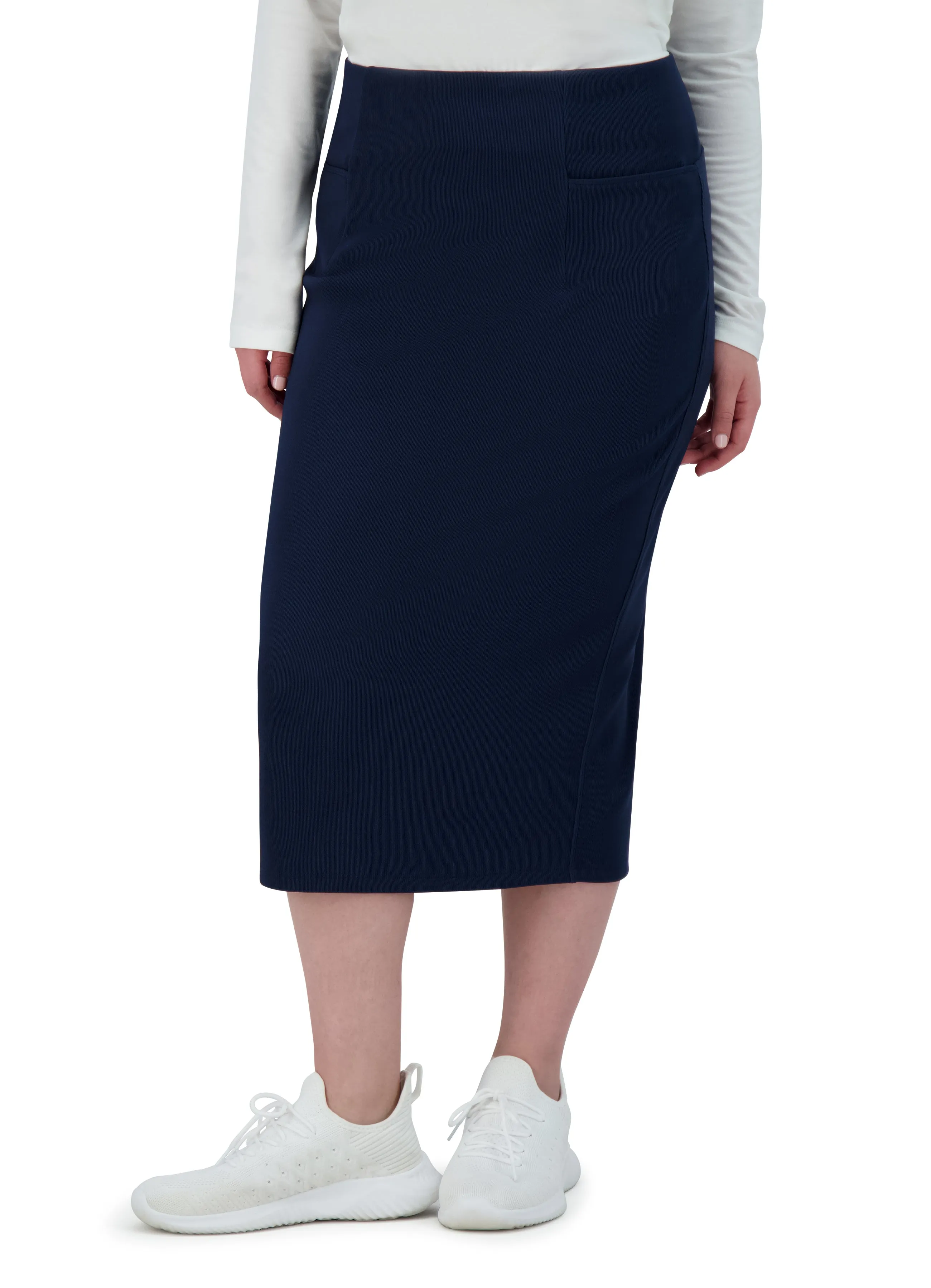 Perfect Fit Pencil Skirt 29" - Navy