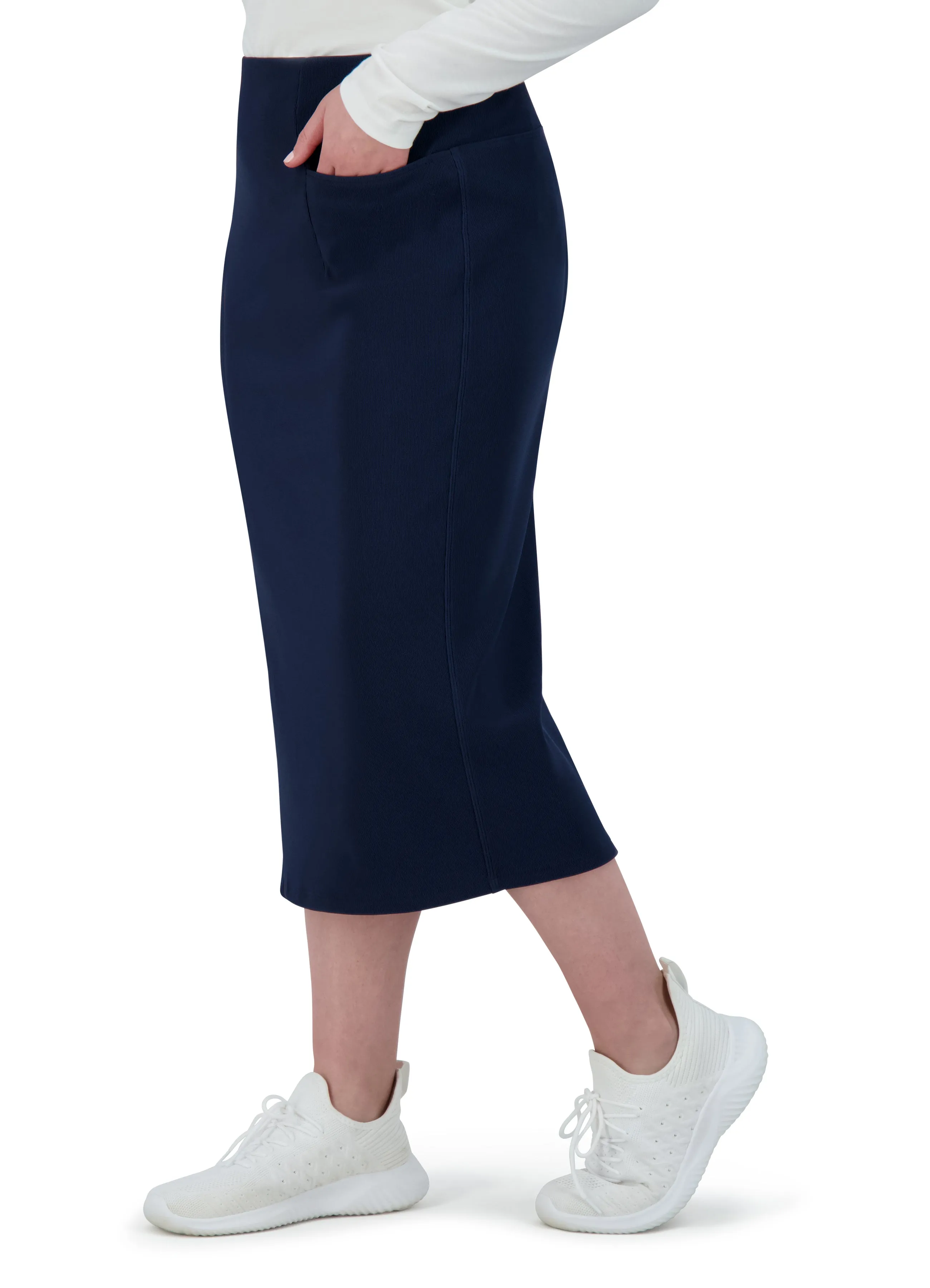 Perfect Fit Pencil Skirt 29" - Navy