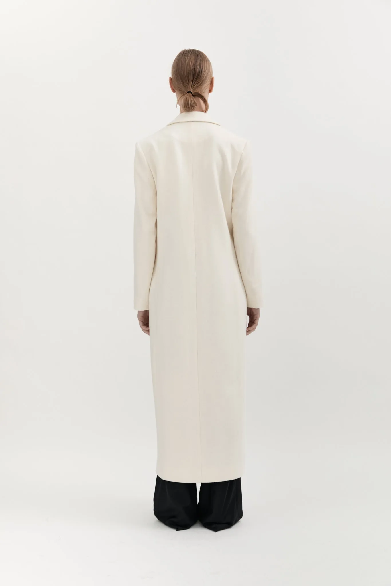 PERNIELLE WOOL COAT - CREME