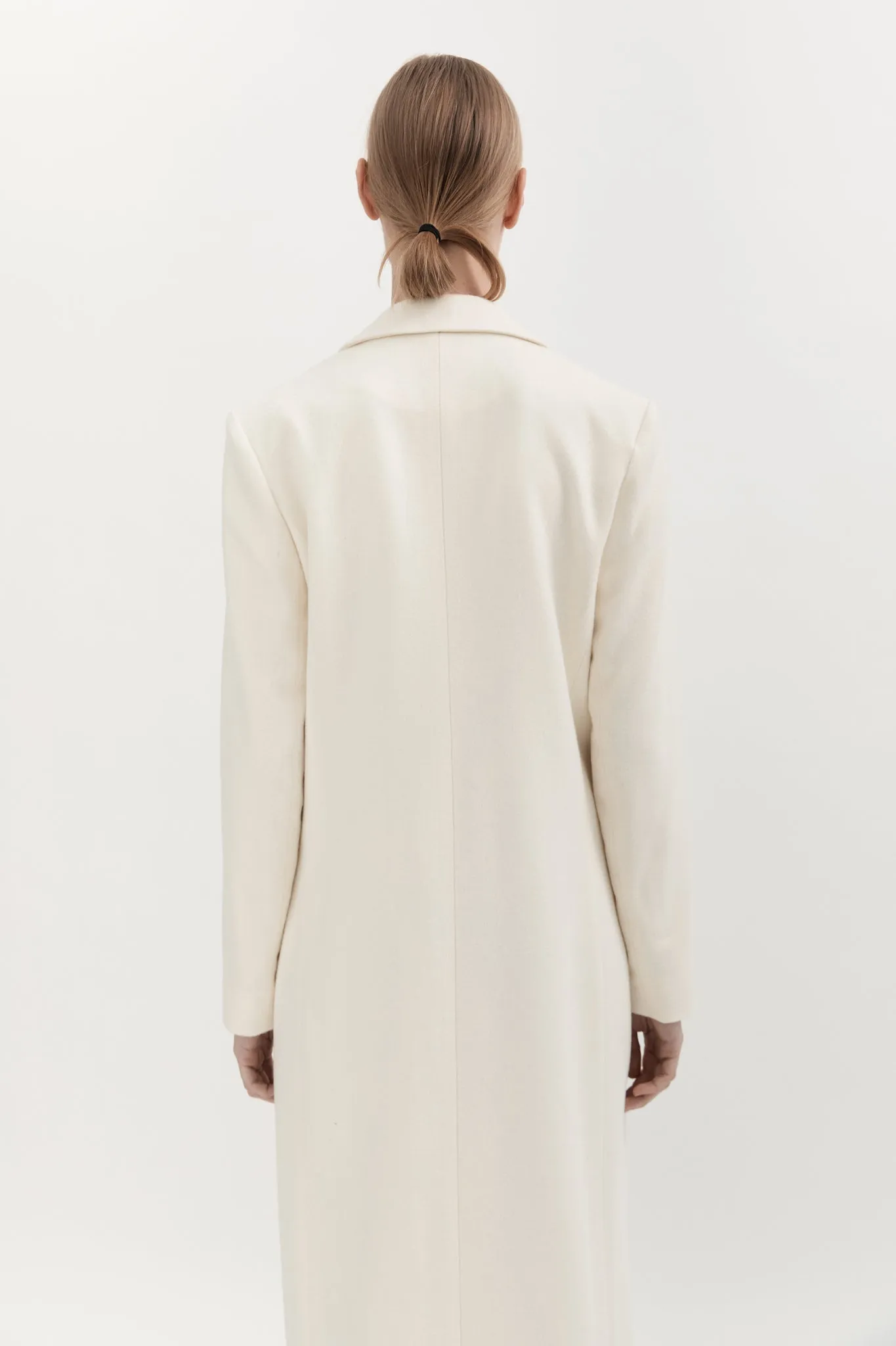 PERNIELLE WOOL COAT - CREME