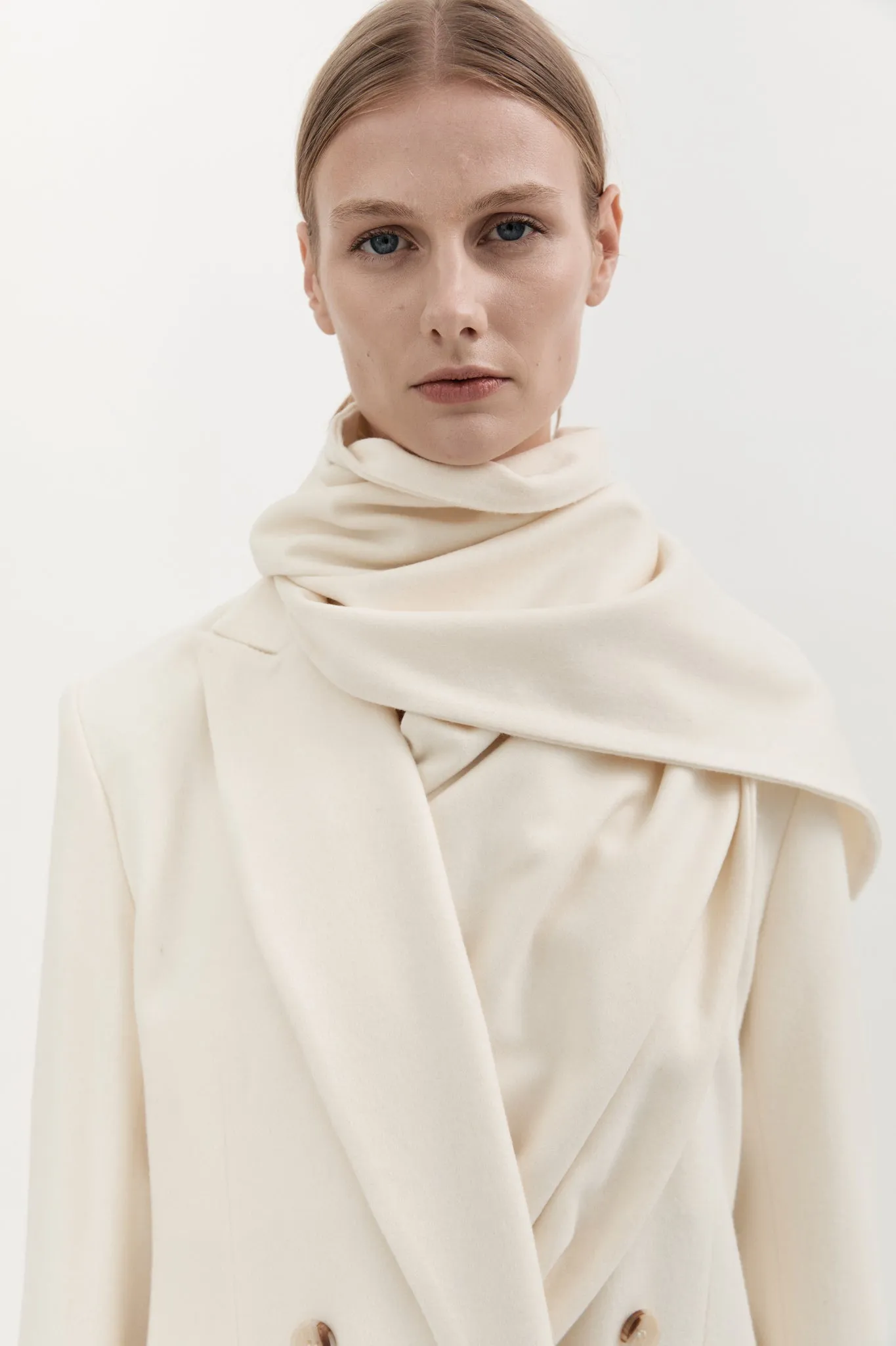 PERNIELLE WOOL COAT - CREME