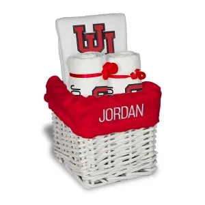 Personalized Utah Utes Interlocking U Small Basket - 4 Items