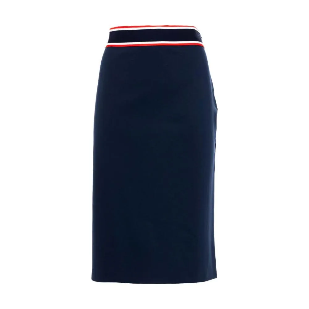 PINKO Blue Viscose Skirt