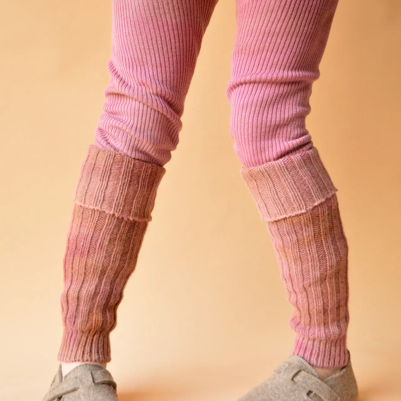 Plant Dyed Chunky Wool/Alpaca Rib Legwarmers (Teen-Adults)