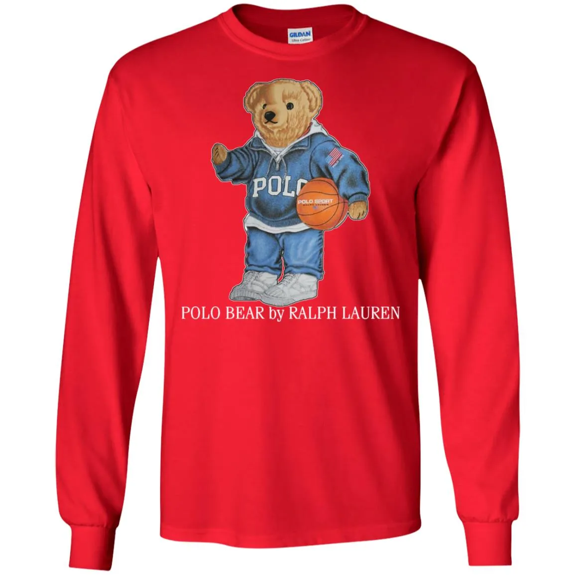 Polo Bear Ralph Lauren Men Long Sleeve Shirt