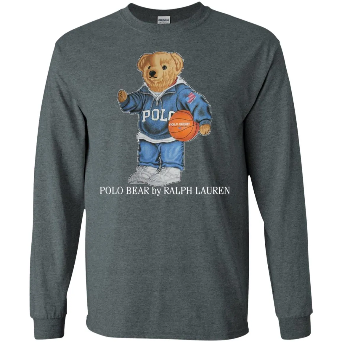 Polo Bear Ralph Lauren Men Long Sleeve Shirt