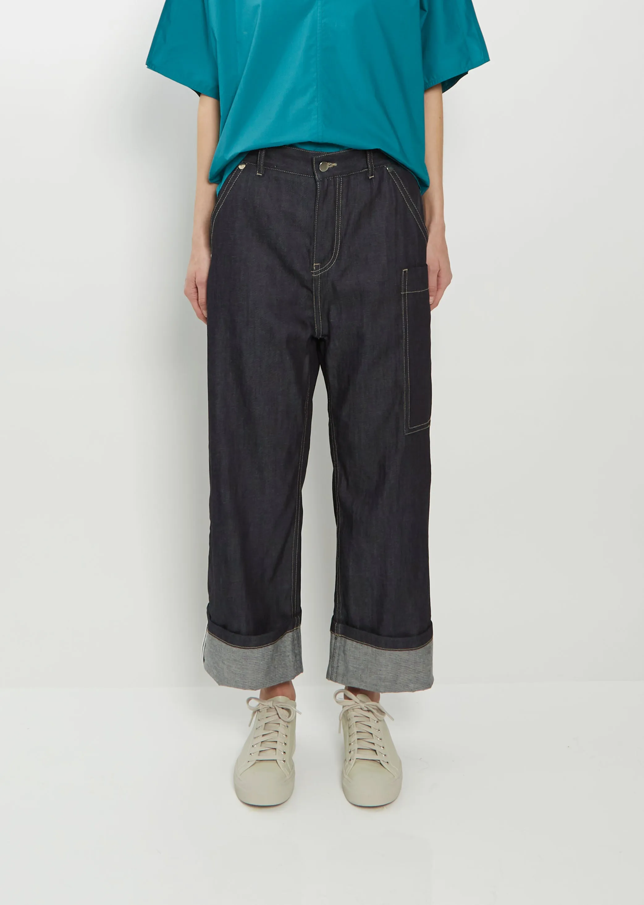 Prague Denim Patched Pant