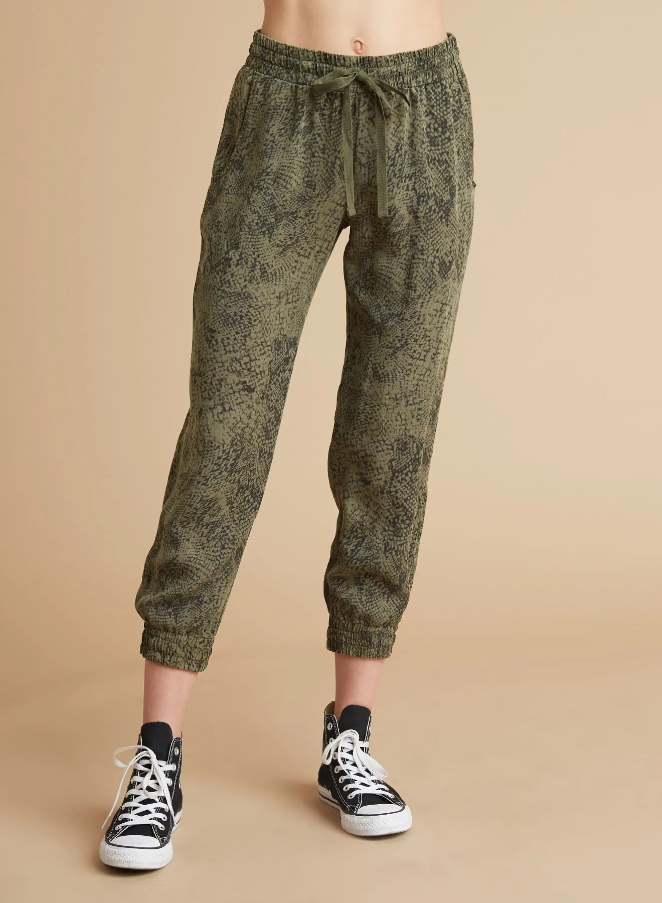 Printed Joggers - Cactus