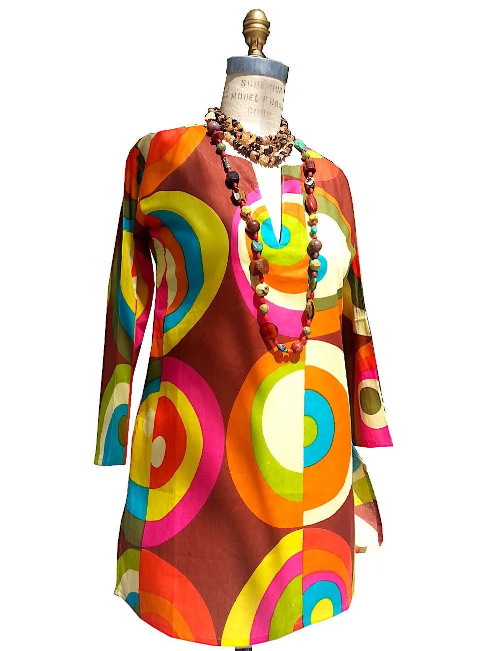 Raja Cotton Tunic Groovy Colorblock