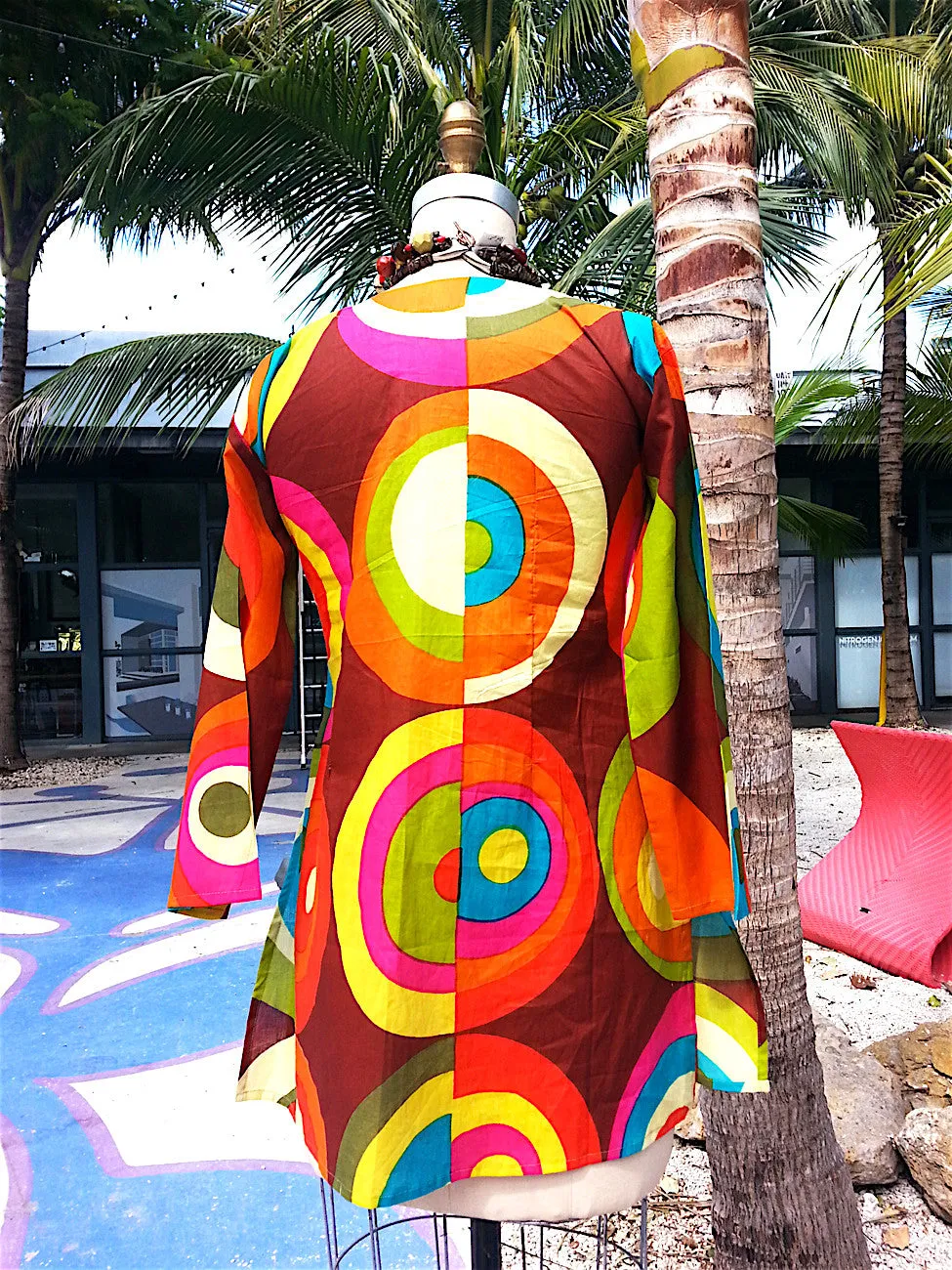 Raja Cotton Tunic Groovy Colorblock