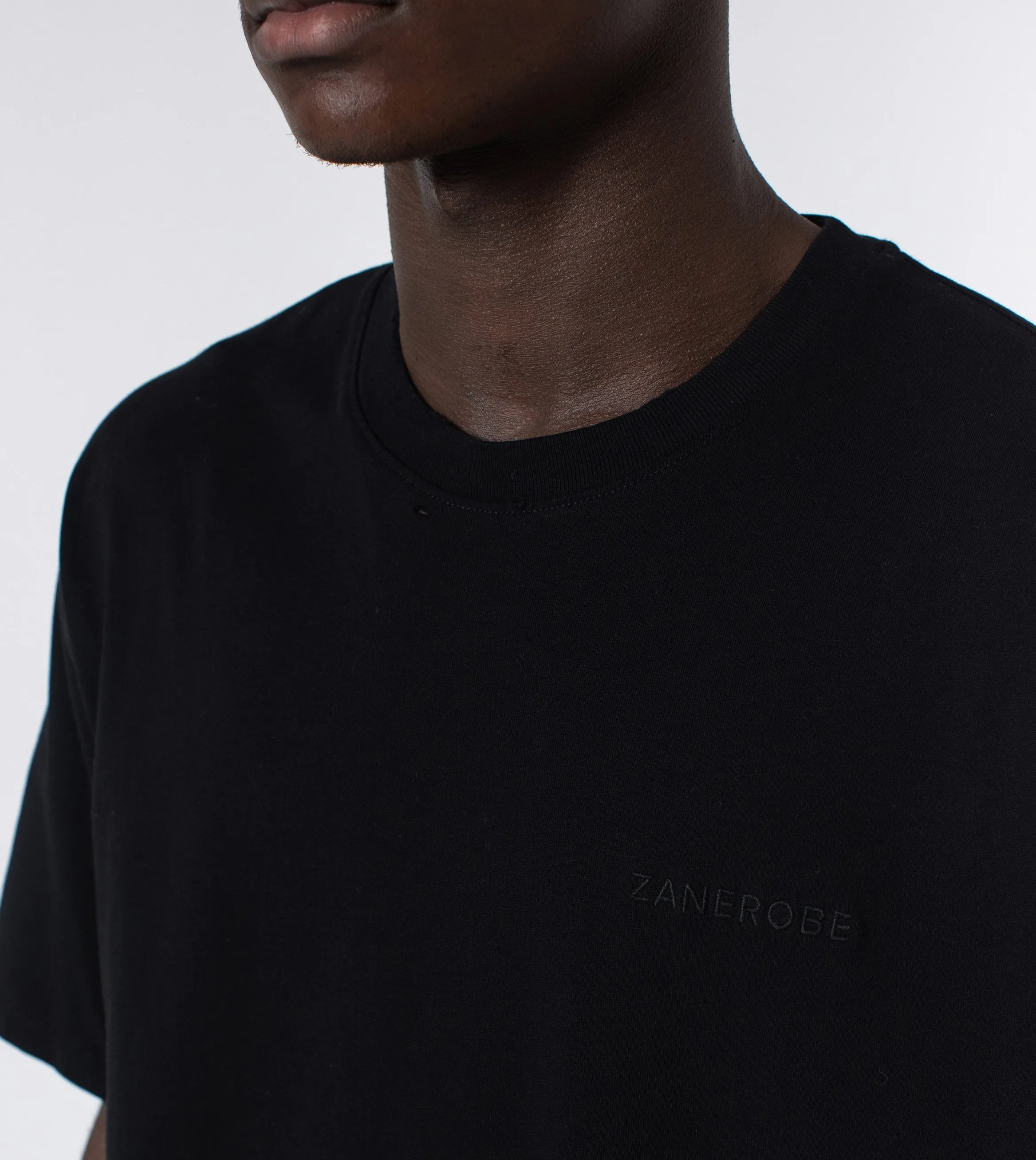 Ripped Box Tee Black