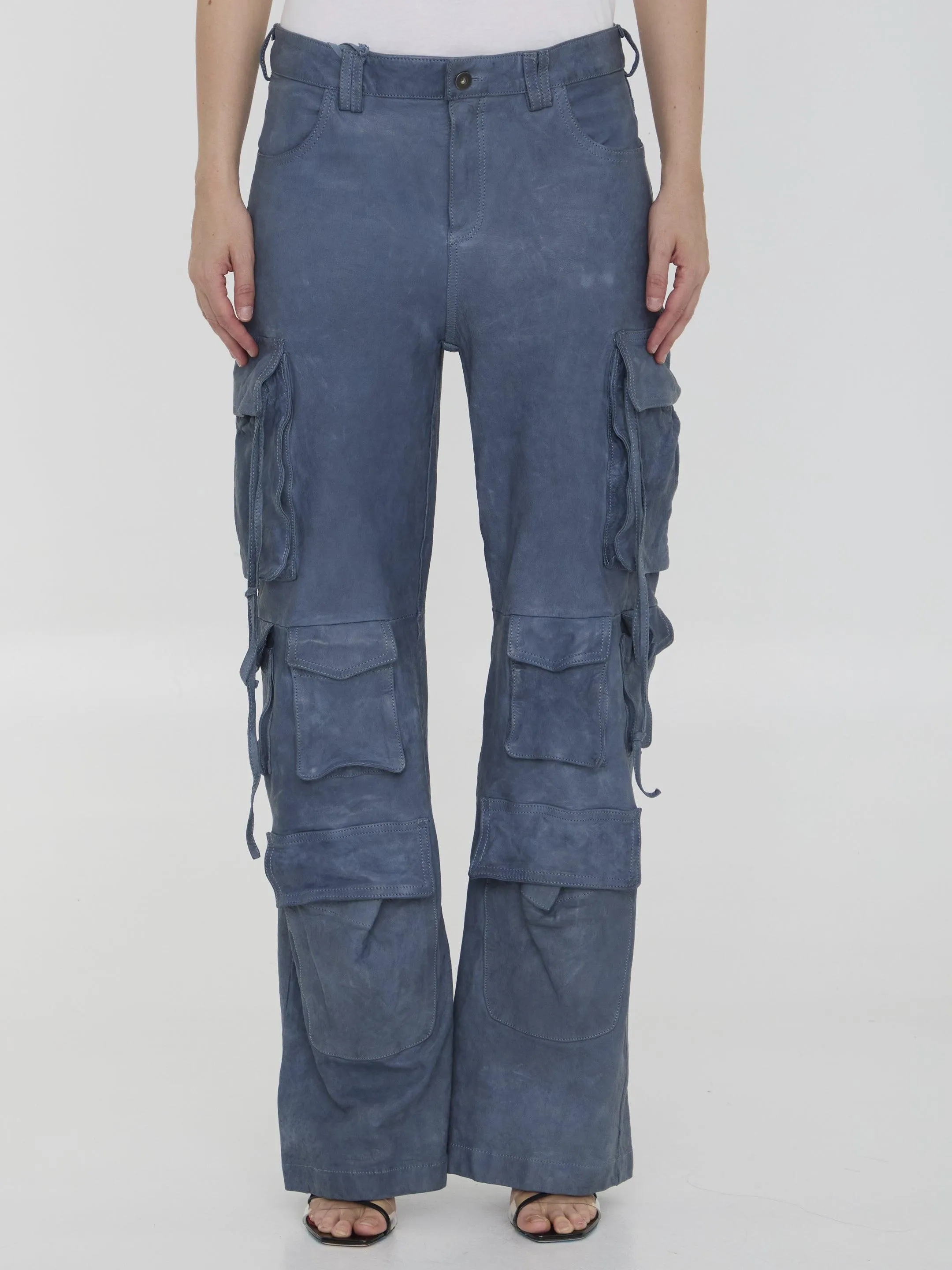 Salvatore Santoro Leather Cargo Pants