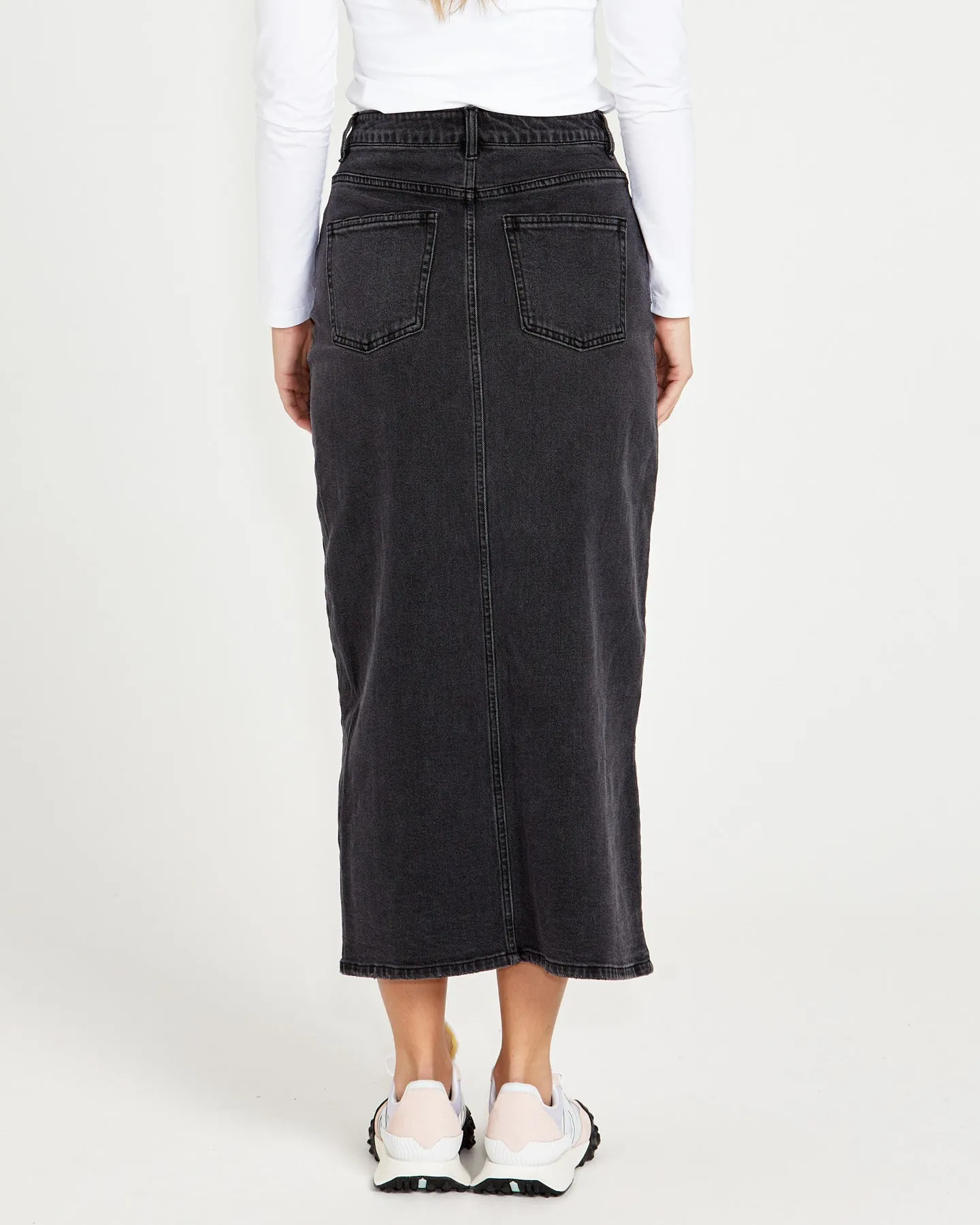 Sass Emerald Denim Maxi Skirt - 82 Wash