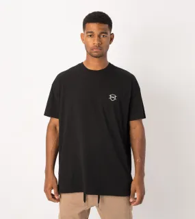 Shield Rugger Tee Black