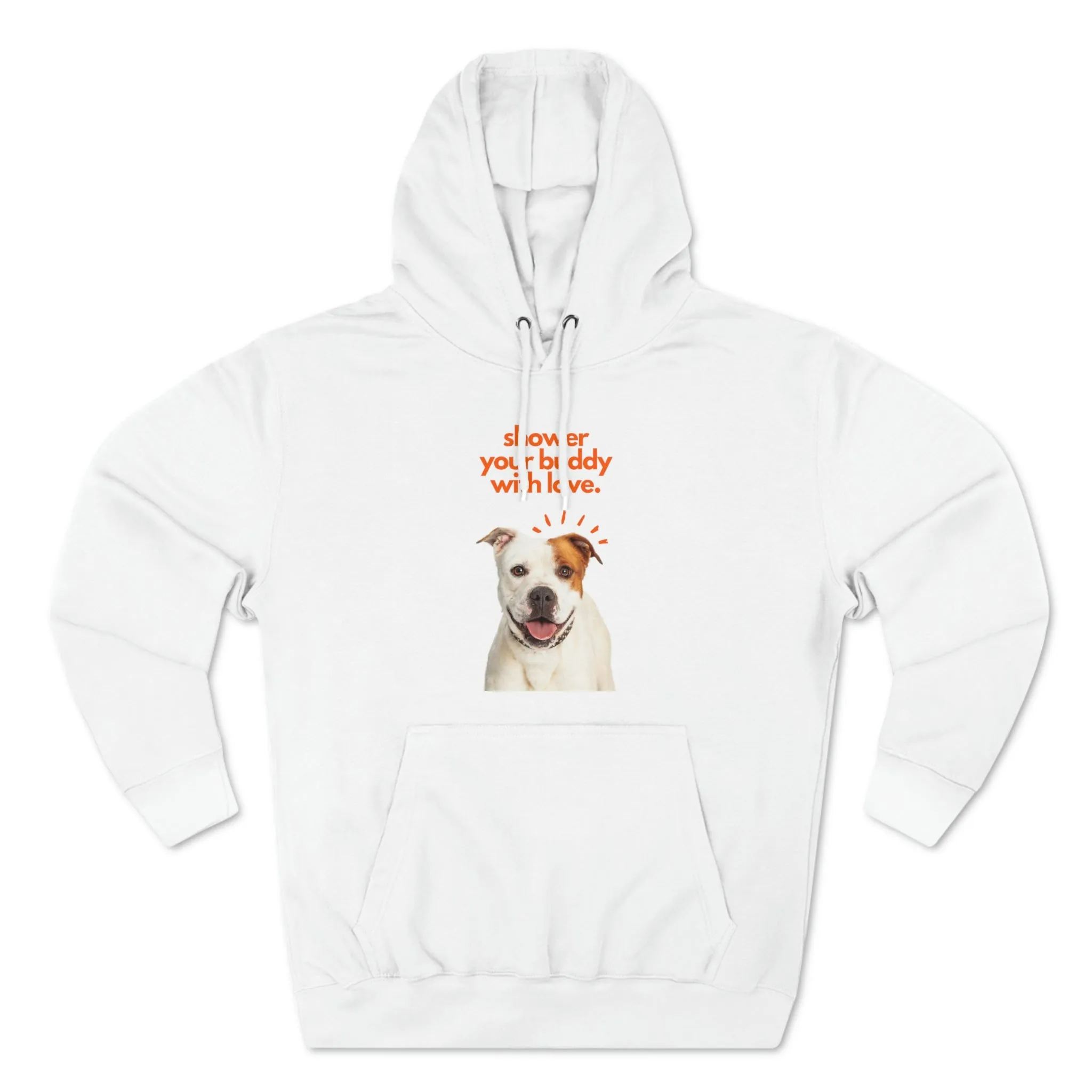 shower your buddy with love dog  Unisex Premium Pullover Hoodie