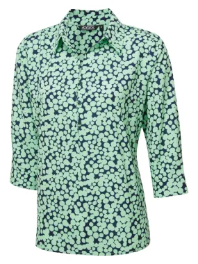 Sienna 3/4 Sleeve & Collar Printed Blouse