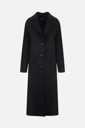 single-breasted wool coat