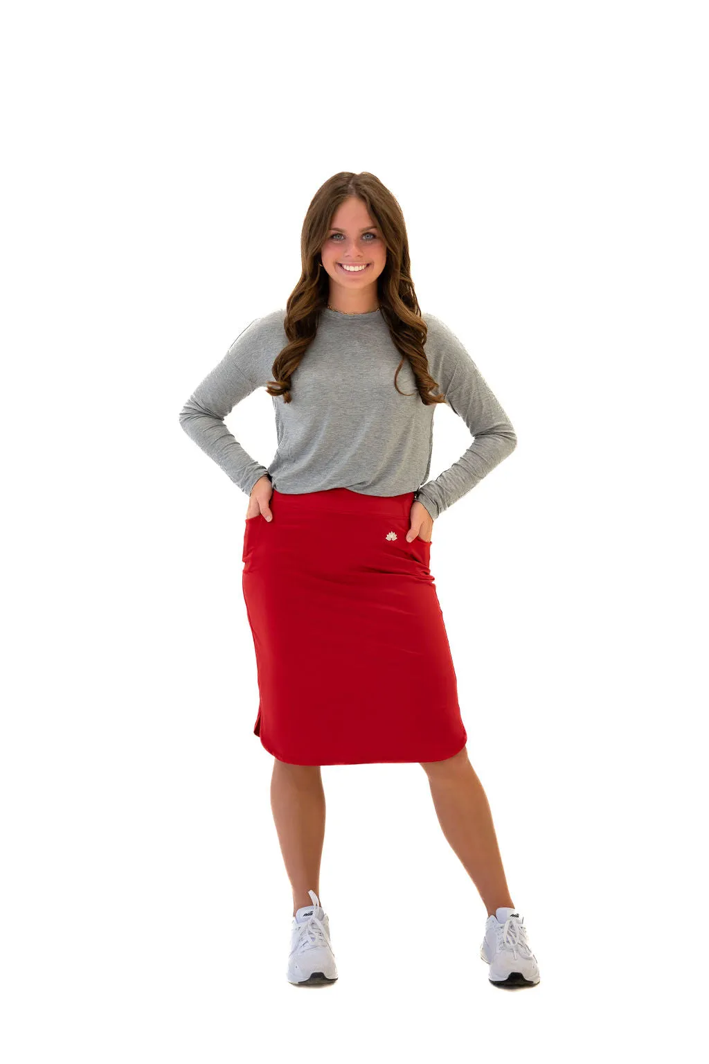 Sport Pocket Skirt 24"-Ribbon Red