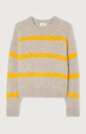 Striped Yellow Jumper BYMI - Misty Jam