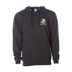 SURFGOAT "The Standard" Pullover Hoodie - ADULT Midweight (Black / White)