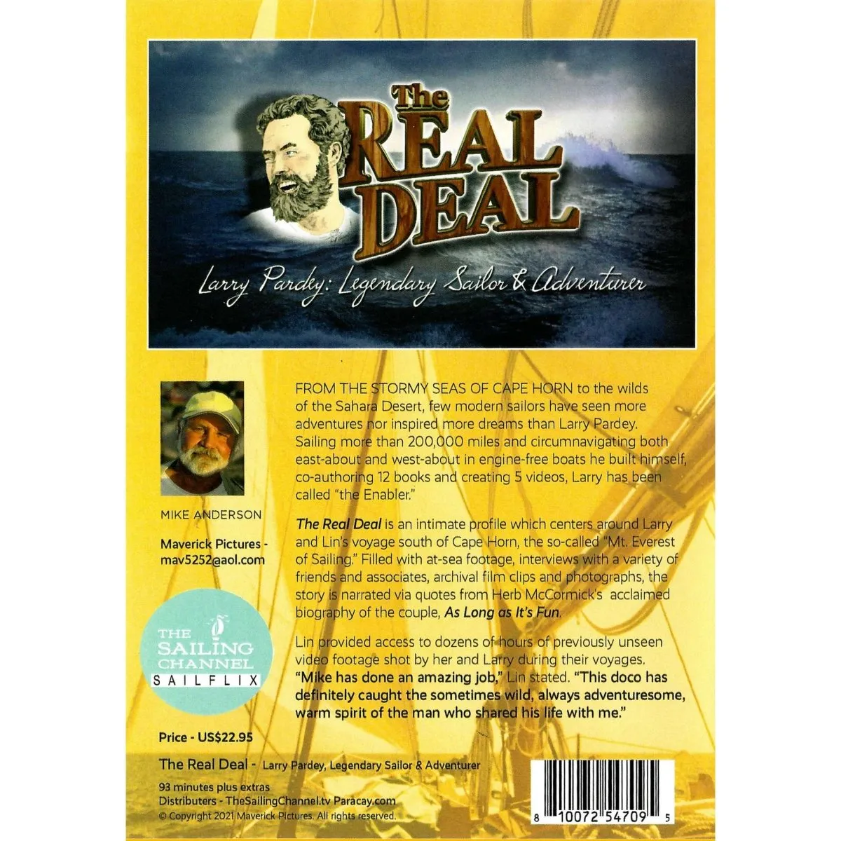 The Real Deal - Larry Pardey, Sailor & Adventurer DVD