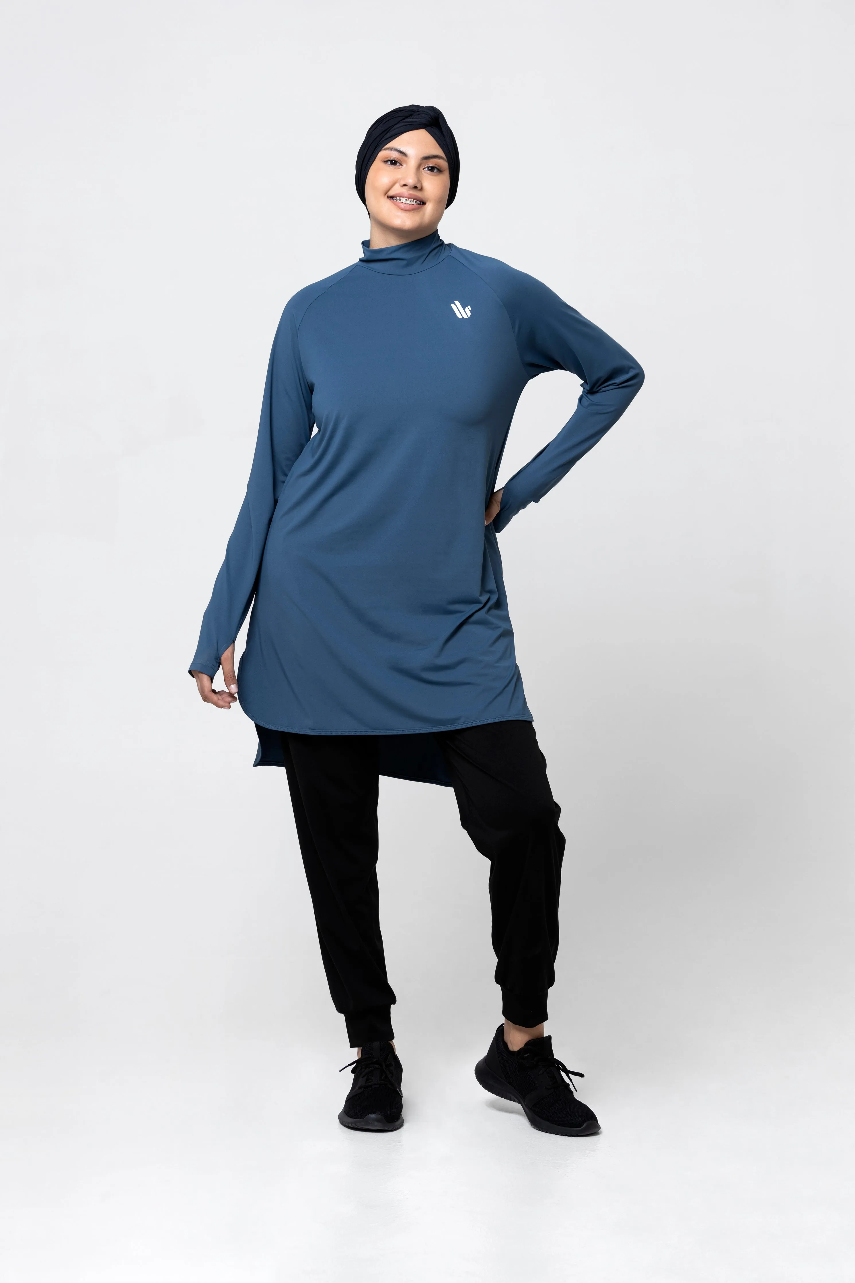 The Staple Modest Sports Dress- Petrol