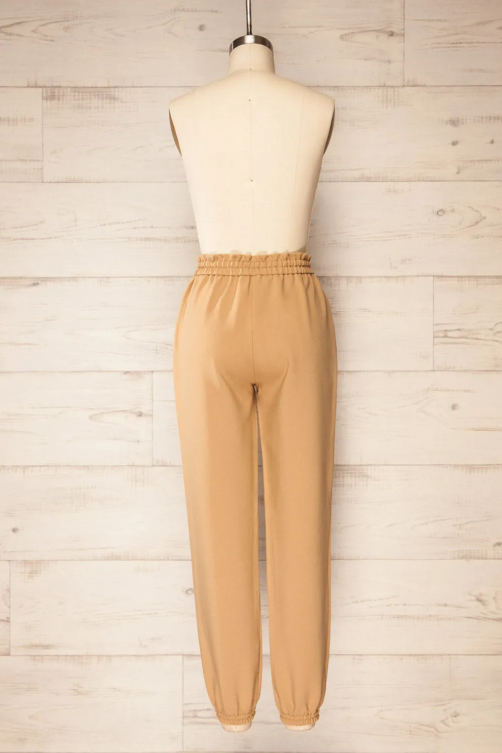 Tournemire | Beige Drawstring Jogger Pants