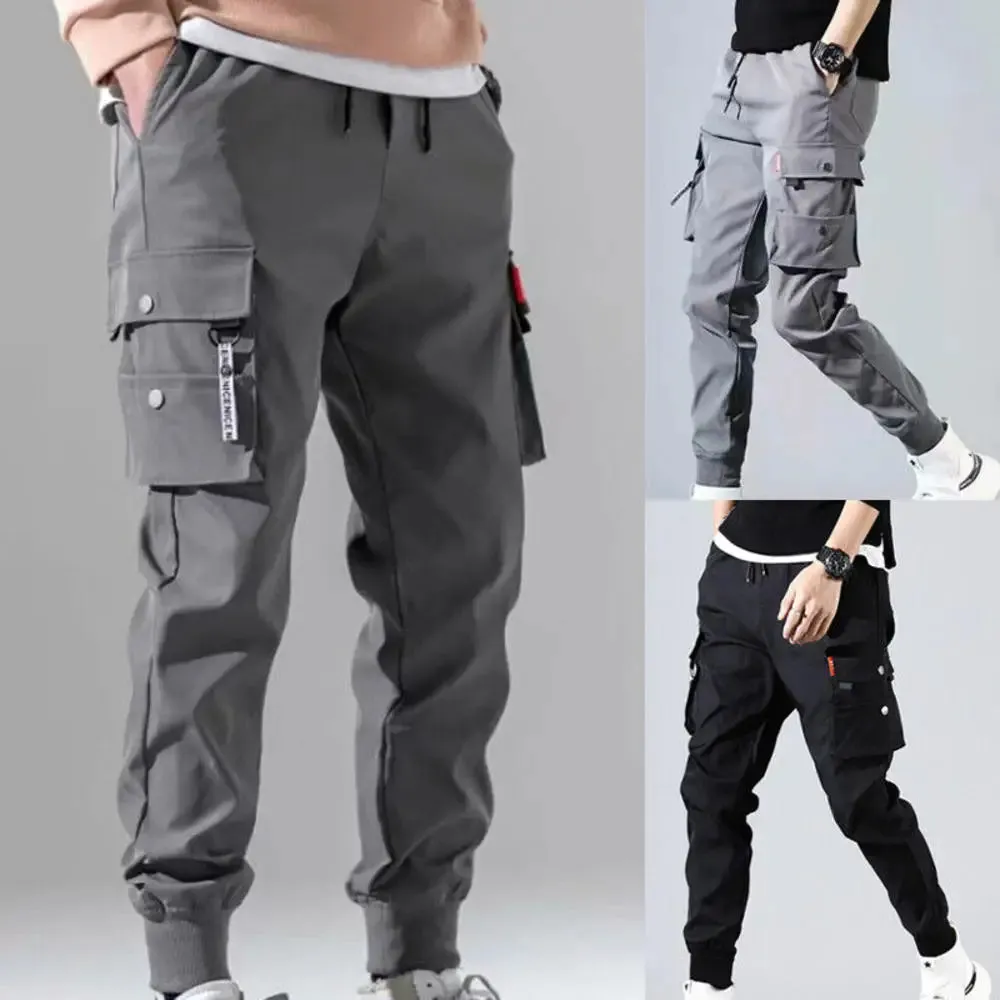 Trendy Men Cargo Multi Pocket Pants