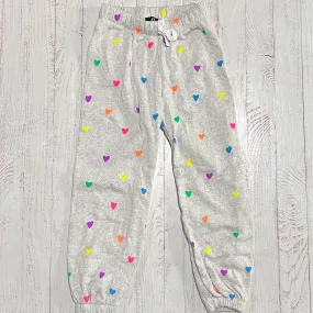 Tween Bottoms | All Over Heart Joggers- Misty Grey | Flowers by Zoe