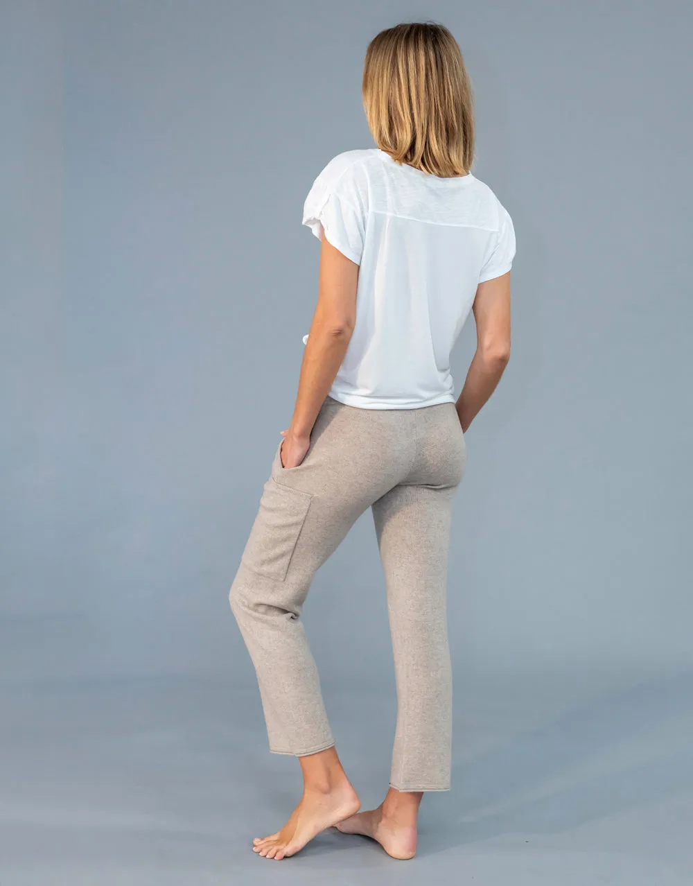 Un-Dyed Cargo Pants in Stone