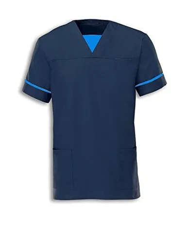 Unisex Smart Scrub Tunic | Size S to XXL | Navy Blue Nurses Uniform