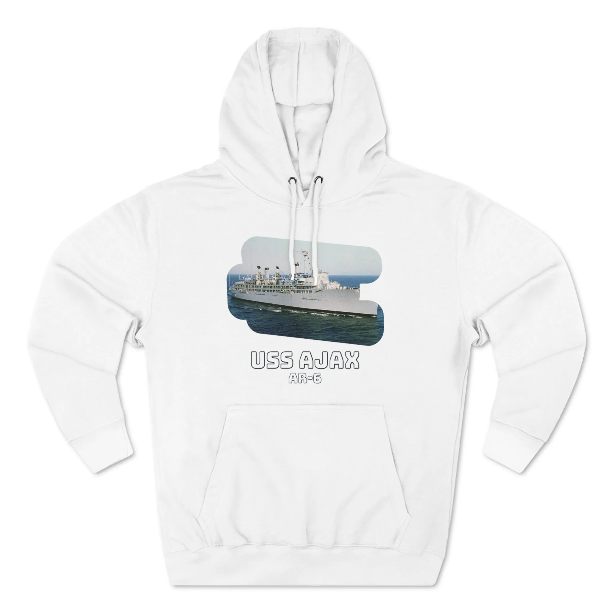 USS Ajax AR-6 United States Ship POD Unisex Premium Pullover Hoodie