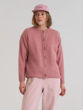 Valma Mohair Cardigan Misty Rose