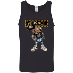 Versace Mickey Mouse Cartoon T-shirt Men Cotton Tank