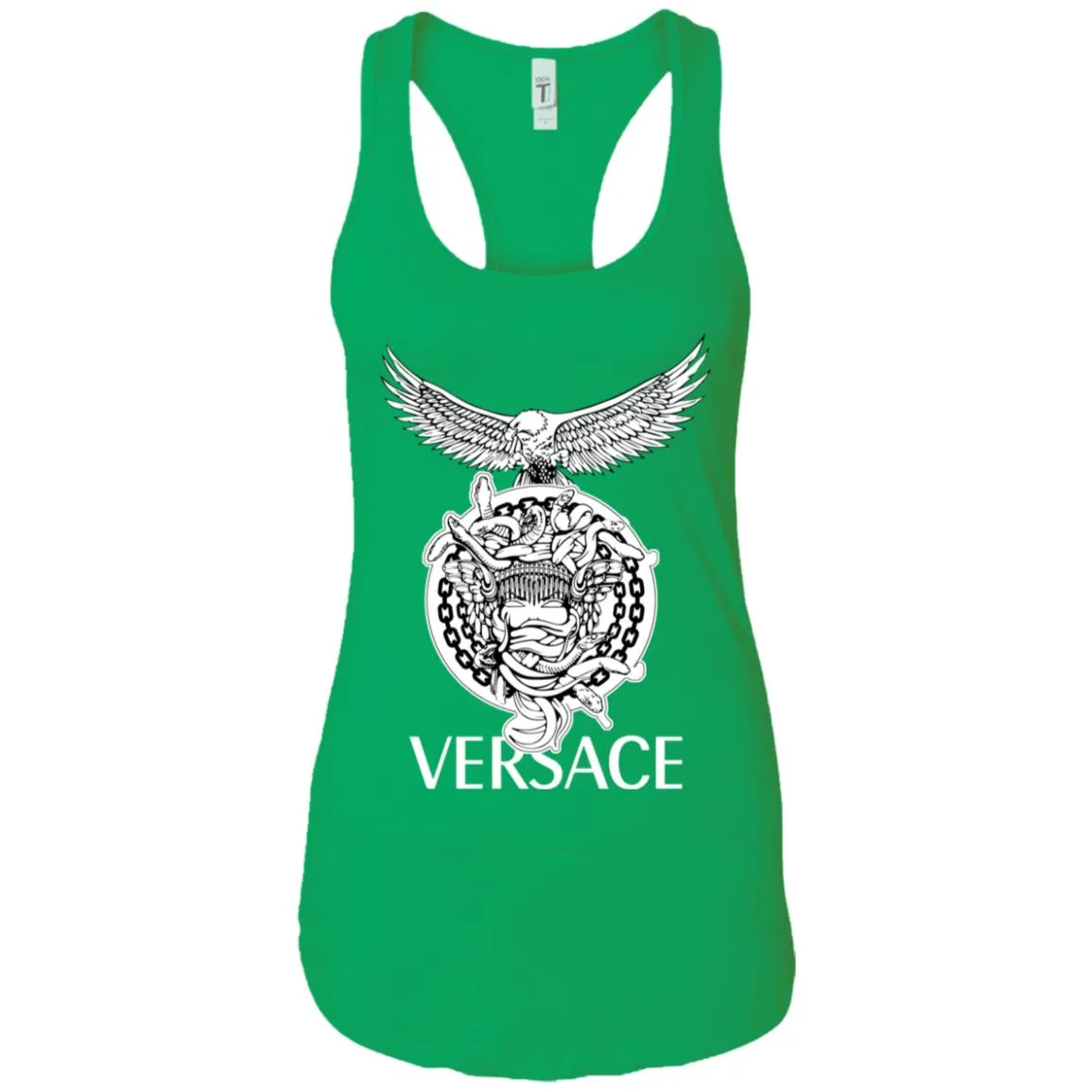 Versace Supervip Logo T-shirt Women Tank Top