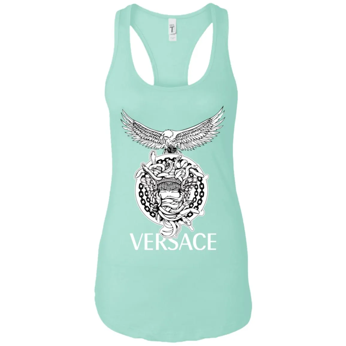 Versace Supervip Logo T-shirt Women Tank Top