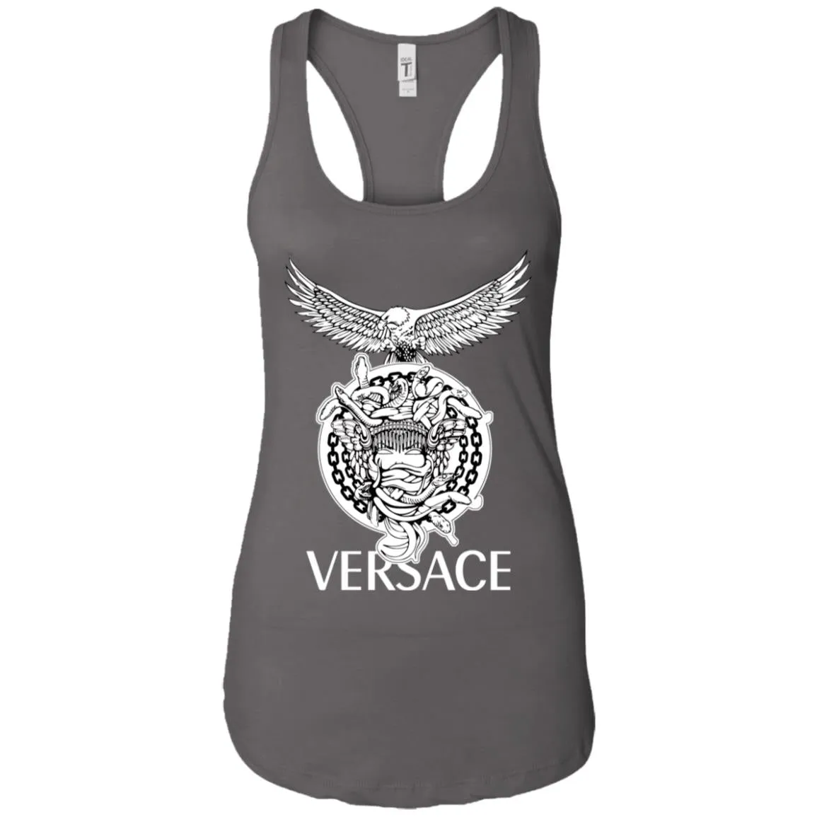 Versace Supervip Logo T-shirt Women Tank Top