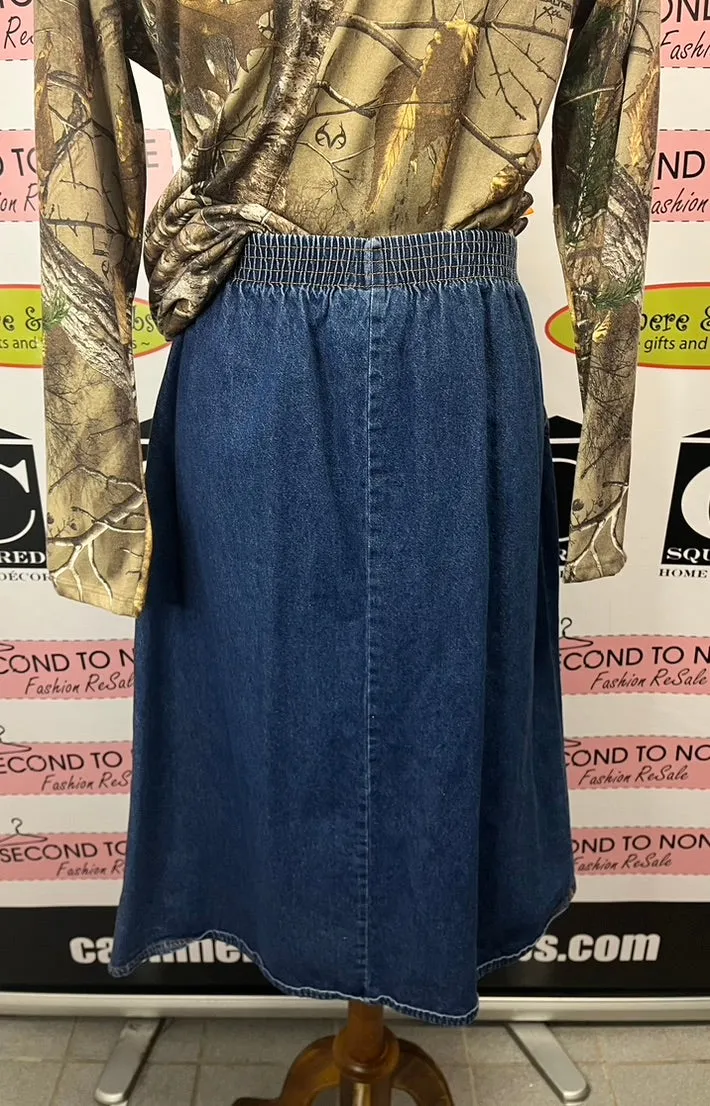 Vintage Denim Skirt (Size 12)