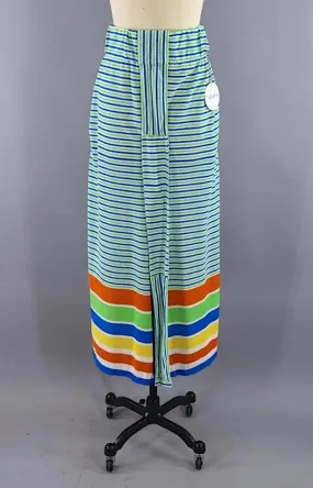 Vintage Terry Cloth Maxi Skirt