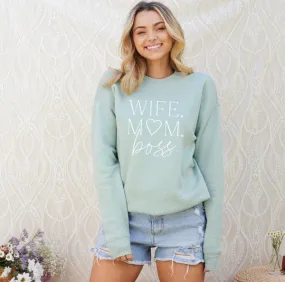 Wife Mom Boss Sweatshirt