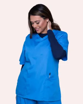 Women's Lightweight Scrub Tunic - Hospital Blue