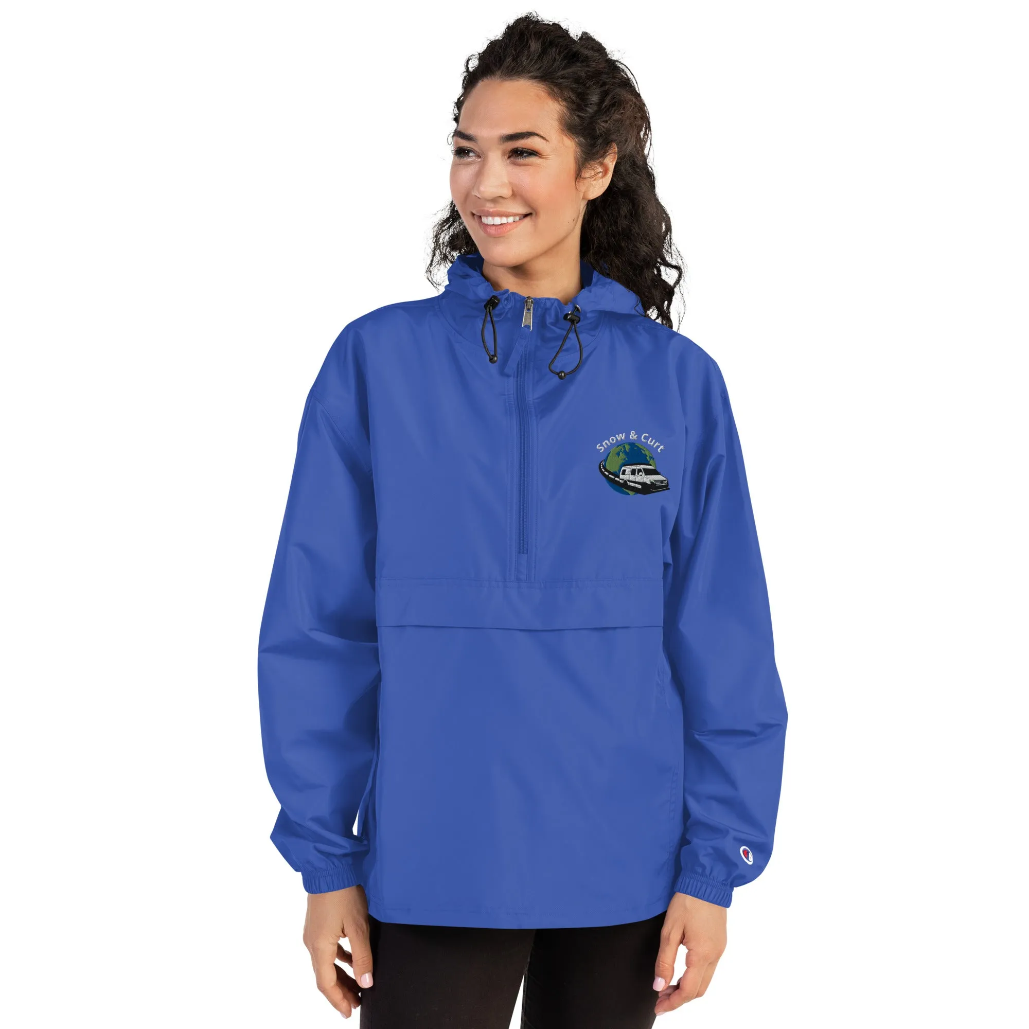 Womens / Unisex Embroidered Champion Packable Jacket