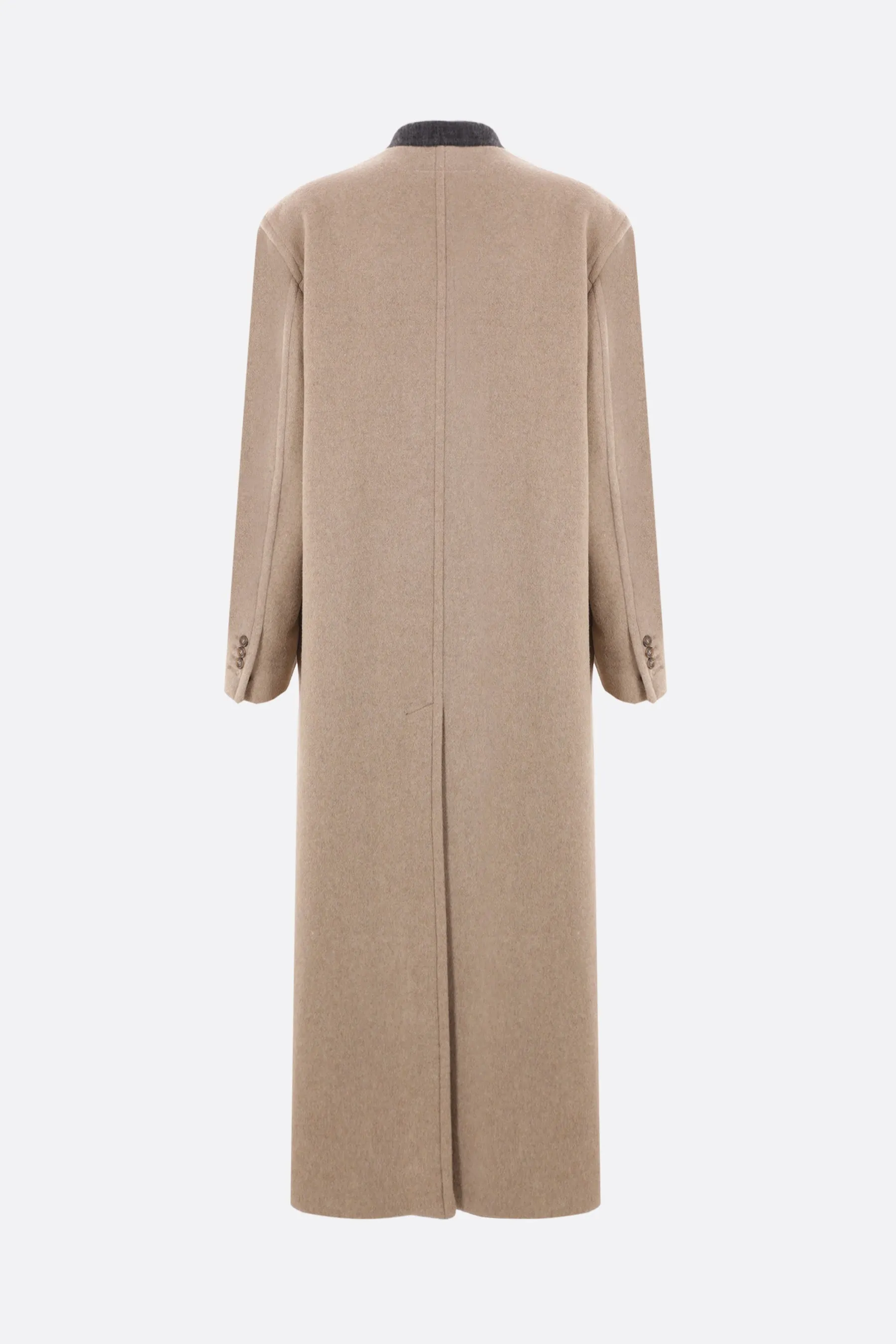 wool blend oversize coat