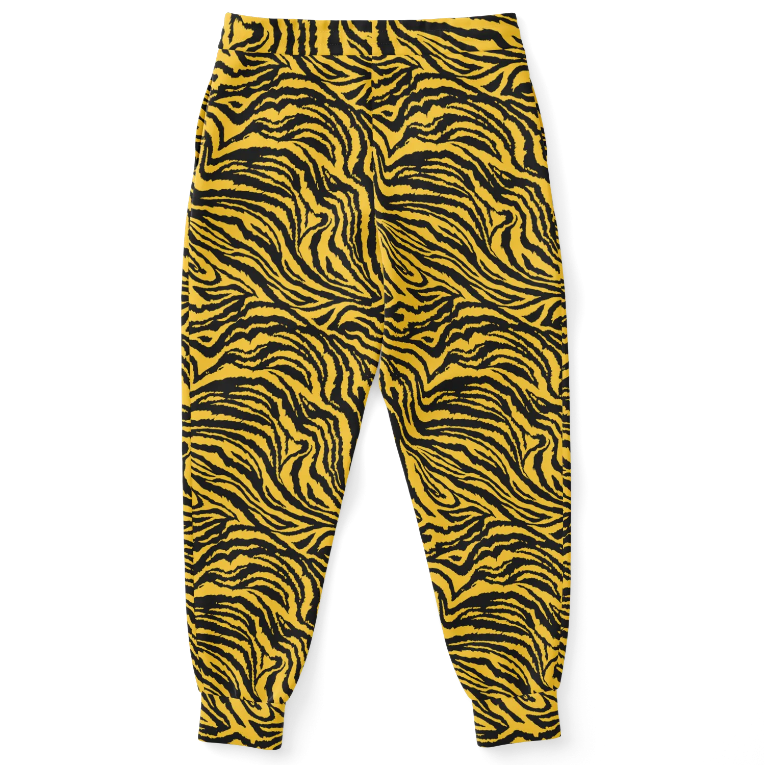 Yellow Wavy Zebra Joggers